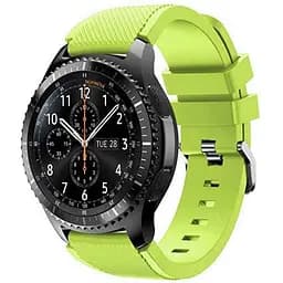 Силіконовий ремінець Watchbands для Samsung Gear S3 - зелений (WB001GREEN3)