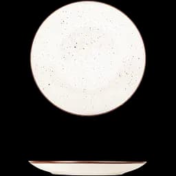 Тарілка керамічна Well Done 20 см біла мармурова (WD-5013W)