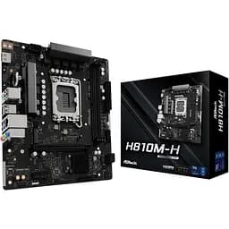 AsRock H810M-H (1851/H810, 2*DDR5, PCIex16, HDMI, 4xSATA, M.2, Glan, 7.1ch, mATX) - мініатюра 5