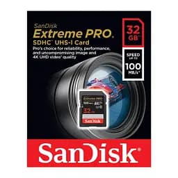 Карта пам'яті SanDisk 32GB SD class 10 UHS-I U3 V30 Extreme PRO (SDSDXXO-032G-GN4IN) - мініатюра 4