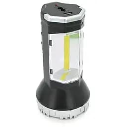 Фонарик ручной T-50, 1+1 режим, встроенный акум, USB выход, Box