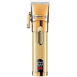 Тример акумуляторний Geemy GM-883 машинка для стрижки волосся з насадками золото