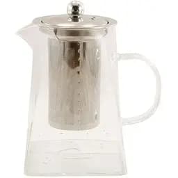 Заварник Interos скляний квадратний з ситом 950 мл TS24S09A