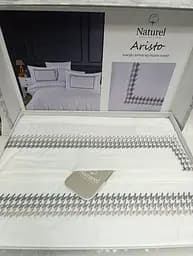Постельное белье Naturel Aristo White Сатин с вышивкой Limasso pbe0051873