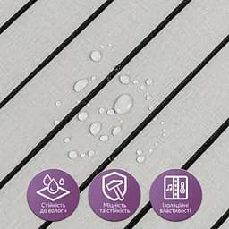 Покриття вінілове самоклеюче Wall Sticker 3D рейки 600х600х2.8 мм SW-00003242 - мініатюра 2
