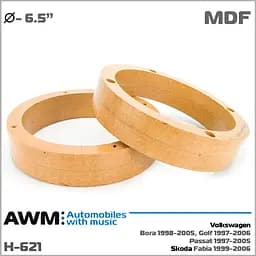 Проставки під динаміки AWM H-621 Volkswagen Bora, Golf, Passat, Skoda Fabia - мініатюра 6