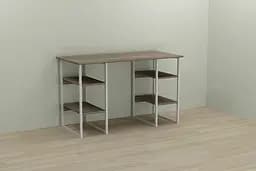 Комп'ютерний стіл Ferrum-decor Тім 75x140x60 білий ДСП Дуб Сонома Труфель 16мм (FRD-102300) - мініатюра 3