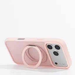 Противоударный чехол-панель для Apple iPhone 17 Pro, Unit Stand2, розовый, силикон + поликарбонат, защита всего корпуса, с подставкой, поддержка магнитных держателей и беспроводной зарядки (MagSafe), ArmorStandart (ARM86334) - мініатюра 4