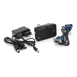 Конвертер Voltronic VGA to BNC, IN-BNC (тато) на OUT-VGA(мама), Black, Пакет Q25 - мініатюра 4