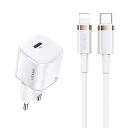 Адаптер сетевой USAMS T36 с Type-C to Lightning XFK Super Cube Series CC124 набор белый