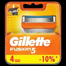 Змінні картриджі для гоління Gillette Fusion, 4 шт. - мініатюра 2