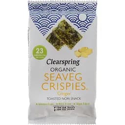 Водоросли Clearspring Имбирь морские хрустящие органические 12 г (3 шт. х 4 г)