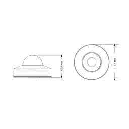 IP-відеокамера 5Mp TVT TD-9557E3B-A (D/PE/AR1) f=2.8mm з 2 мікрофонами (77-00346) - мініатюра 2