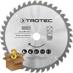Диск пиляльний Trotec 190х20х2,2 HW40 Wood 3 шт - мініатюра 2