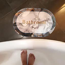 Вологопоглинаючий килимок Sticker Wall мармур Bathroom 40x60CMx3MM (D) SW-00001569 - мініатюра 5