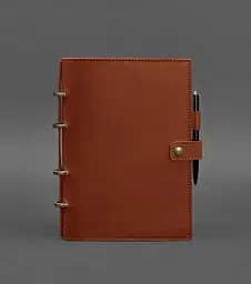 Шкіряний блокнот з датованим блоком (Софт-бук) 9.1 світло-коричневий