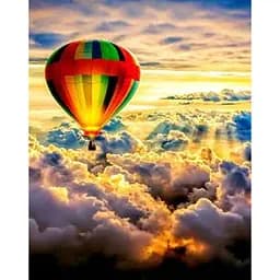 Алмазна мозаїка картини за номерами зі стразами на підрамнику Дзеркальна заплаву 40*50 см