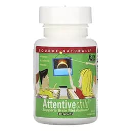 Комплекс Уважна Дитина Attentive Child Source Naturals 30 таблеток