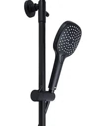 Душова система універсальна Qtap Sloup Black Matt термостатична з полицею QTSL57T105VNKBB - мініатюра 3
