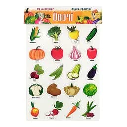 Набор магнитов на листе "Овощи" Artos 1267ATS Укр. 20 шт.
