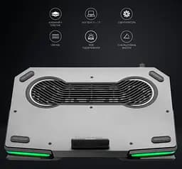 Охолоджувальна підставка для ноутбука GamePro GPCP-1540 RGB 2xUSB 3xfans до 17 дюймів - мініатюра 4
