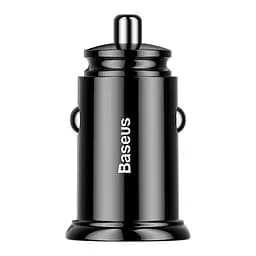 Автомобільний зарядний пристрій Baseus Circular Plastic A+A 30W Dual QC3.0 Чорний (CCALL-YD01) - мініатюра 4