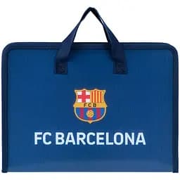 Папка-портфель Kite FC Barcelona на молнии A4 (BC25-202)