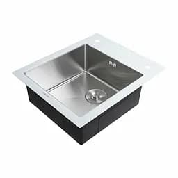 Кухонна мийка Platinum Handmade White Glass 600x510x200 - мініатюра 6