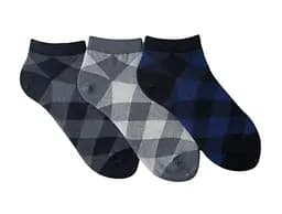 Набор носков в коробке с ромбом короткие бесшовные дышащие качественные ORGANIC cotton JILL ANTONY 3, 42-43