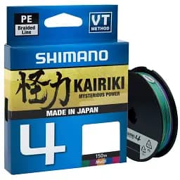 Шнур Shimano Kairiki 4 PE 150 м (Multi Color) 0.06 мм 4.4 кг