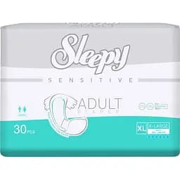Підгузки для дорослих Sleepy Sensitive Adult XL (120-160 см) для лежачих хворих і літніх людей 30 шт.