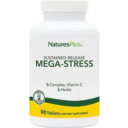 Вітаміни та мінерали Natures Plus	Mega-Stress Complex 90 таблеток
