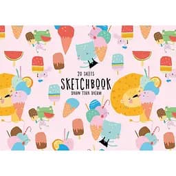 Альбом для малювання Star Морозиво рожевий 20 аркушів (PB-GB-020-446)