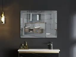 Дзеркало Mixxus Style MR03-80x60 (годинник, LED-підсвічування, антизапотівання) (MI6005) - мініатюра 4