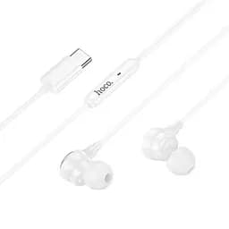 Дротові навушники Hoco M116, вакуумні, з мікрофоном, Type-C, 1.2m, white - мініатюра 2
