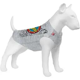 Майка для собак Waudog Clothes малюнок "Чудо-жінка комікс", M45, B 64-70 см, С 35-40 см