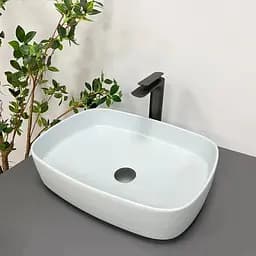 Умивальник VBI Aosta smoke blue накладний VBI-013702, Синий