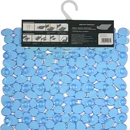 Килимок для ванної Eco Fabric Галька 68х34 см прозоро-синій (6834-002) - мініатюра 6