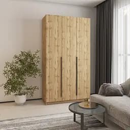 Шкаф 3-дверный MebelStar Оскар ДСП BG, дополнительная штанга 120x52x220 см Дуб тахо (MBS-4548)