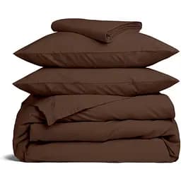 Комплект постільної білизни Cosas Cocoa brown CS1 Євро каштан (Ranfors82_CocoaBrown_El180x30-CocoaBrown_200)