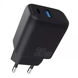 Зарядний адаптер блок живлення Proove Silicone Power Plus 30 W (Type-C+USB) WCSP3011001 чорний - мініатюра 5