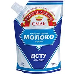 Молоко цельное сгущенное Королевский вкус с сахаром 8.5% жира 270 г