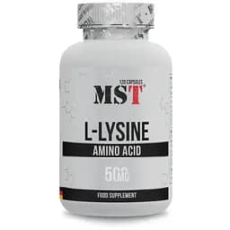Лізин MST L-Lysine, 120 капсул для підтримки імунної системи
