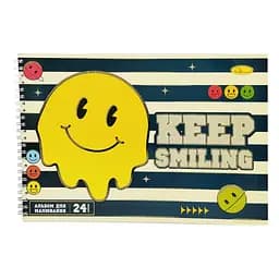 Альбом для рисования A4 Апельсин АП-0306-5, 24 листа, пружина сбоку