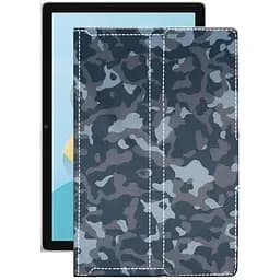 Чехол StatusCASE из экокожи для планшета Blackview Tab 13 Хаки-синий