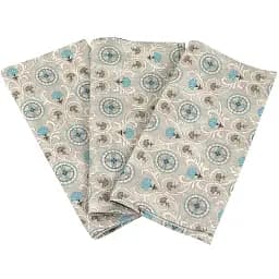 Набір рушників вафельних Руно 35х70 см (707_Орнамент сірий)