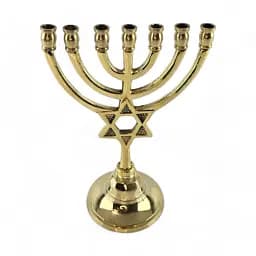 Свічник менора 19.5х13.5х8 см бронзовий