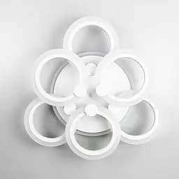 Світлодіодна біла люстра Senta на 6 кілець Line.F A 2374/3+3S WH