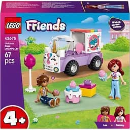 Конструктор LEGO Friends Автомобіль для доставки тортів з єдинорогами 67 деталей (42675)