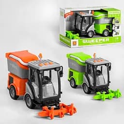 Спецтехника WY 682 AB "Уборочная машина”, подвижное навесное оборудование, звук, свет, в коробке (6974060115346) МИКС